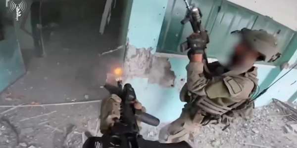 Hamas ‘beginning to break’ as tense video shows IDF facing off with terrorists in ruins of Gaza City school