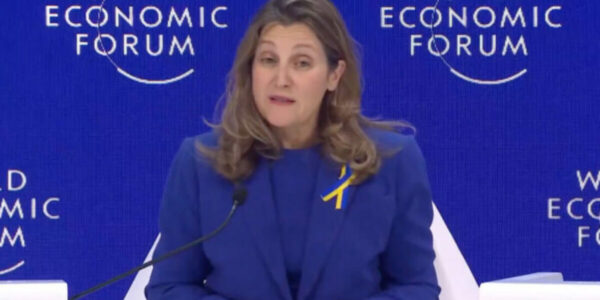 Freeland tells WEF decarbonization will mean more jobs and more manufacturing