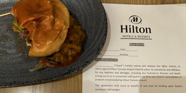 ‘I lost my appetite’: Cheeseburger served with waiver at Toronto restaurant