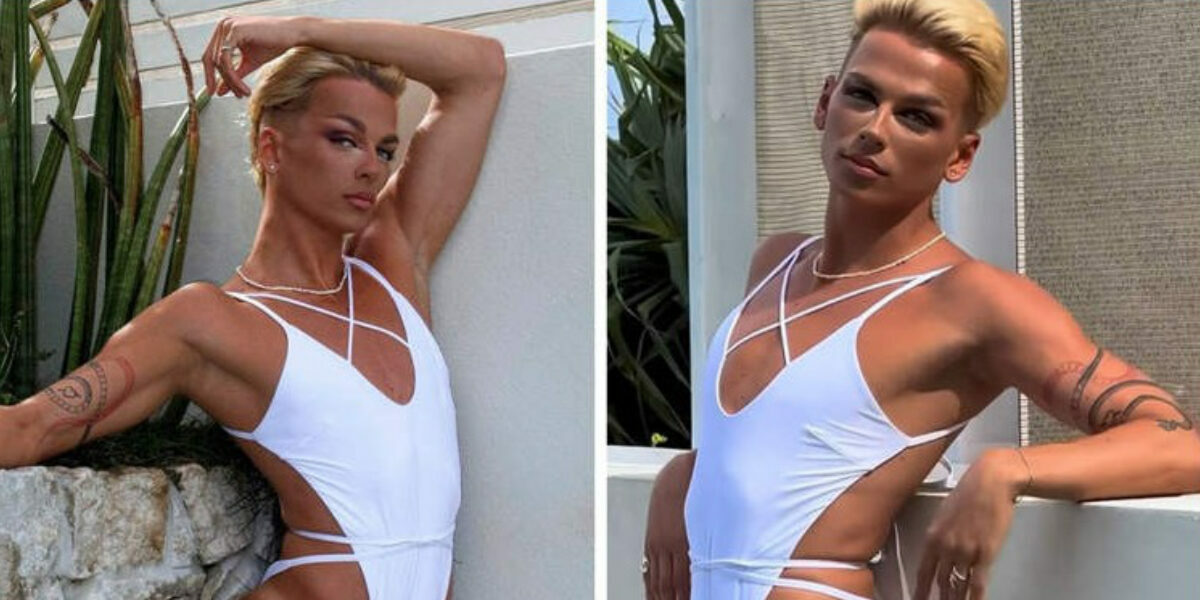 Bikini company sparks backlash after man models women’s bathing suit