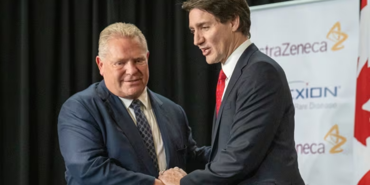 Ford, Trudeau sign $3.1B health-care funding deal that will see Ontario hire more health workers.