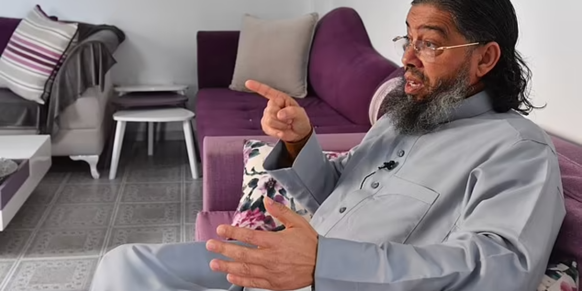 Imam who ‘called the French flag satanic’ has his residency permit cancelled after living in the country since the 1980s and is deported to North Africa