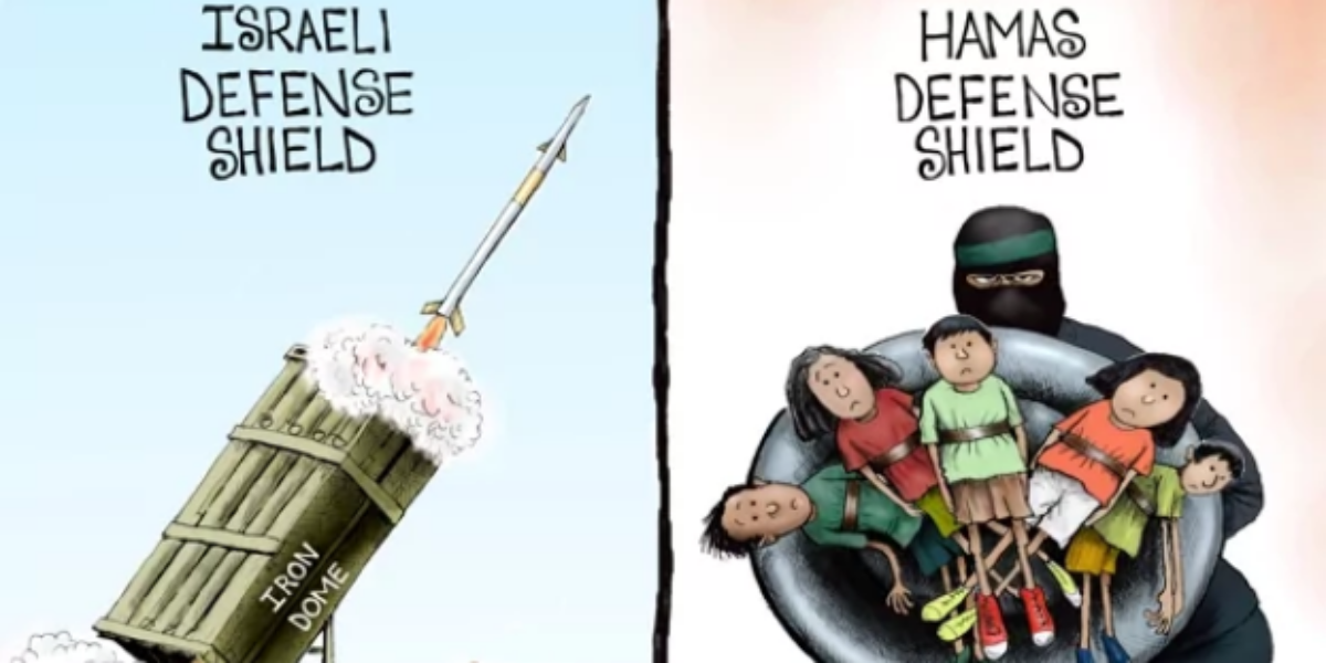 Hamas Just Brought to Life These Cartoons About Hiding Behind Babies.