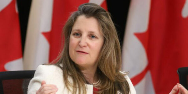 Freeland won’t rule out new taxes on wealthy Canadians and corporations in upcoming budget