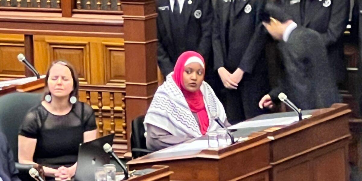 MPP Sarah Jama asked to leave Ontario legislature for wearing keffiyeh