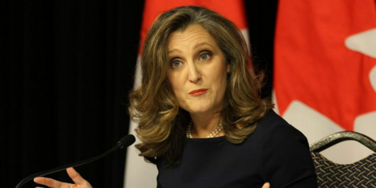 EDITORIAL: Hike taxes or it’s Armageddon, Freeland suggests
