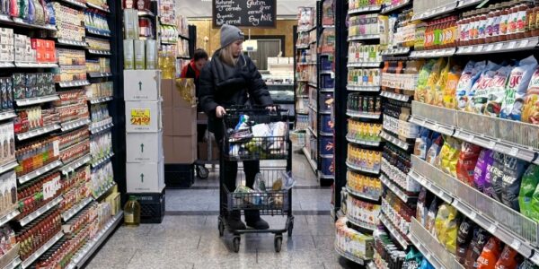 Canadians feel the pinch at grocery store as food inflation ticks higher for first time in nearly a year