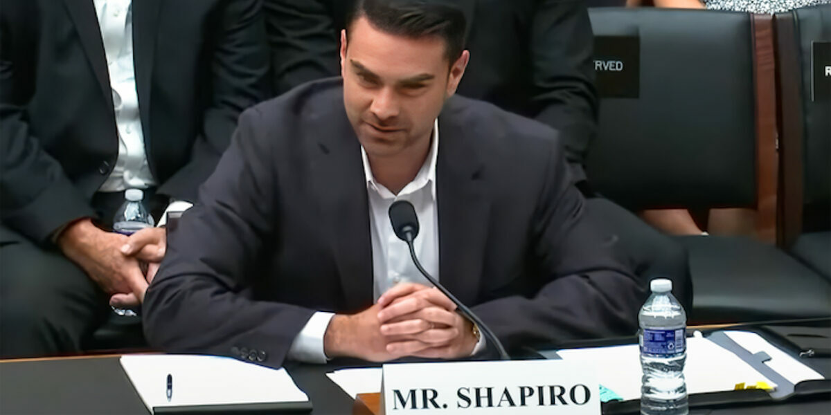 WATCH HERE: Ben Shapiro Testifies To Congress On Censorship (Updated Live)