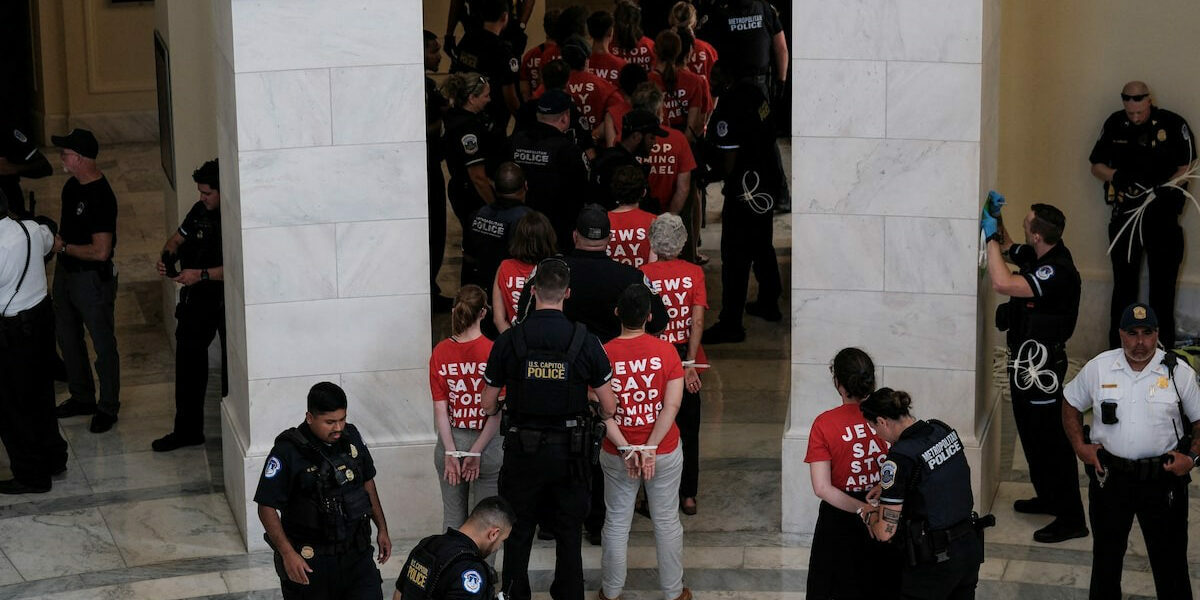 Jewish activists arrested during Gaza war protest in US Congress building By Kanishka Singh and Allende Miglietta