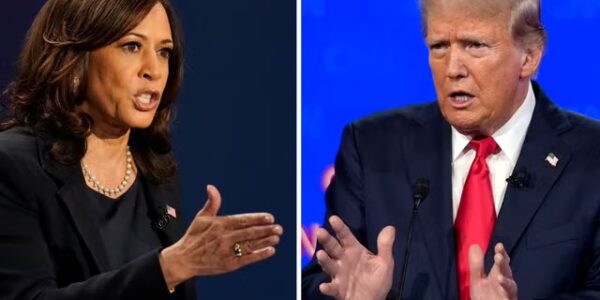 Kamala Harris begins to pull away from Donald Trump for first time in latest election polling