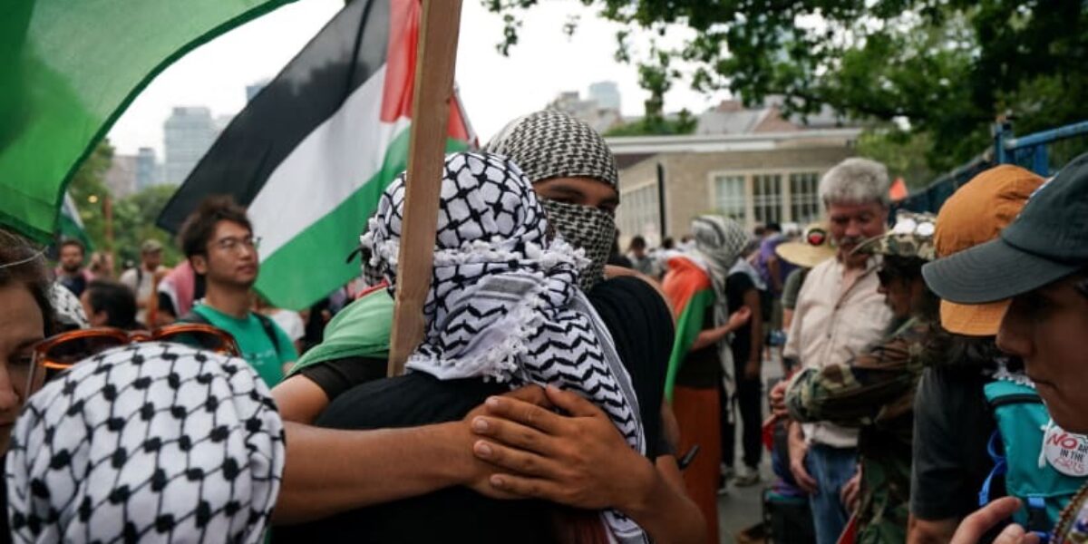 Toronto students forced to wear ‘Colonizers’ shirts at anti-Israel protest