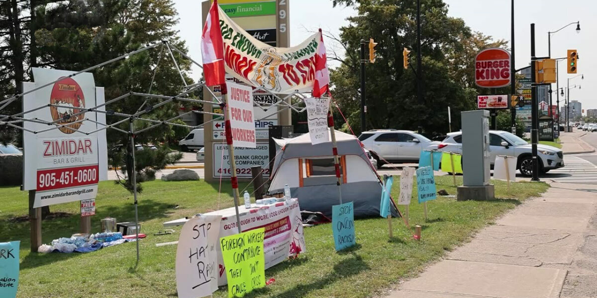 Brampton international student protesters slam Canada – while demanding to become Canadian citizens!