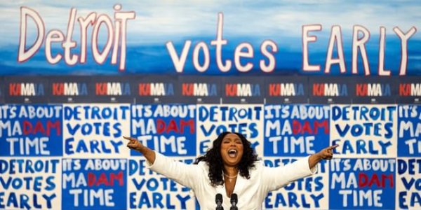 Lizzo sparks uproar with promise about what America will look like if Kamala Harris wins: ‘That’s an ad for Trump’