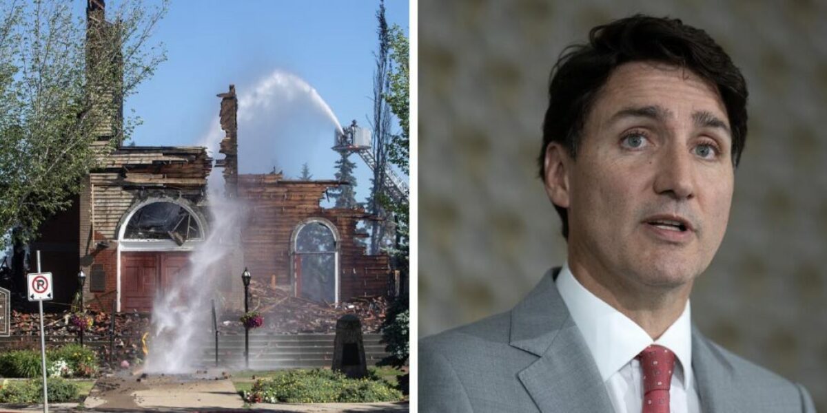 Liberals ‘don’t give a damn’ that places of worship burned to the ground