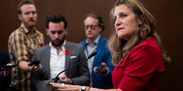 Freeland says Canada’s borders are ‘safe and secure’ following Trump’s election win