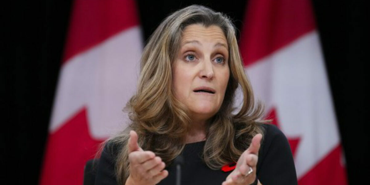 Freeland finds safety in numbers on digital sales tax