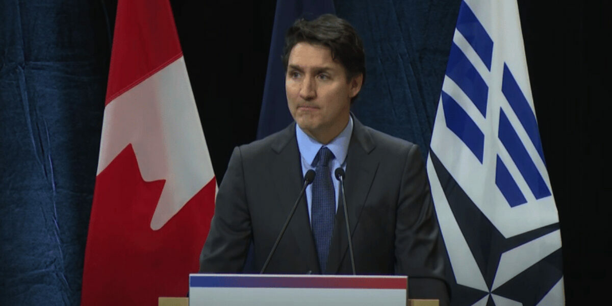 WATCH: Trudeau blames Harper for military spending failure