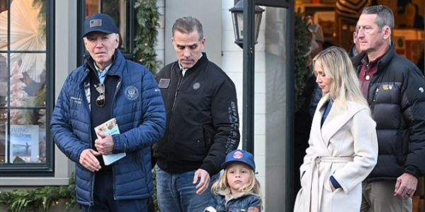 Biden picks up anti-Israel book during Black Friday shopping outing with grandson Beau and family