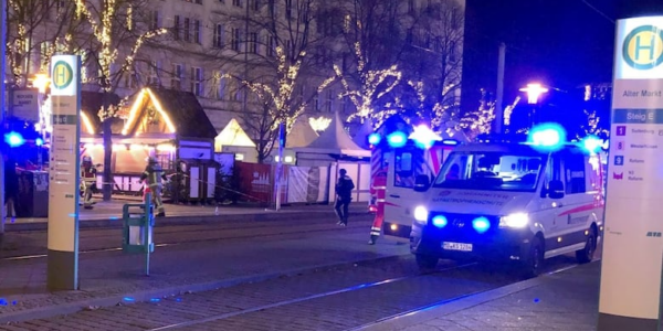 At least 2 killed, dozens injured after car rams into crowd at Christmas market in Germany