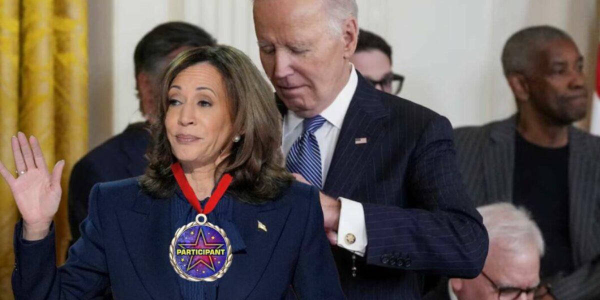 Biden Honors Kamala Harris With Presidential Medal Of Participation