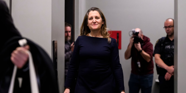 Freeland to scrap consumer carbon tax if she becomes next Liberal leader: source