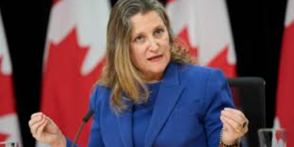 ‘I’m running’: Freeland links Poilievre to Trump in campaign launch video