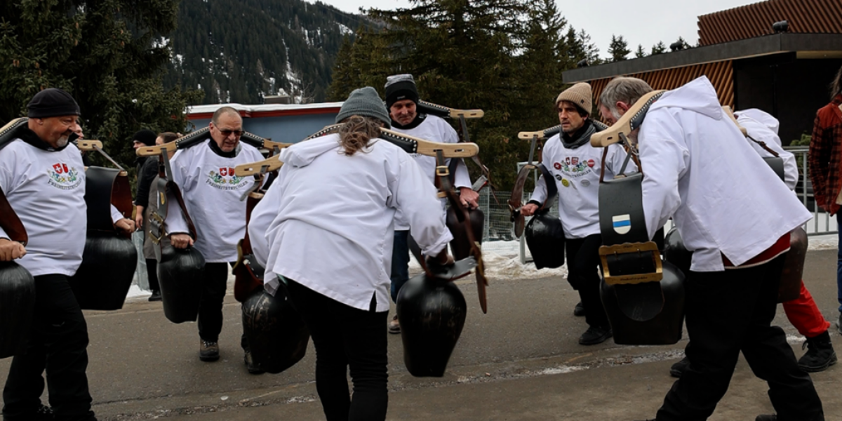 ‘JUST GO HOME!’: Davos locals protest the World Economic Forum
