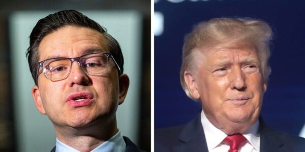 Pierre Poilievre says he would retaliate against Trump tariffs, reduce inter-province trade barriers if elected