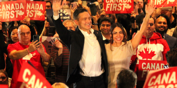 Pierre Poilievre slams Mark Carney as London rally draws 2,500 supporters