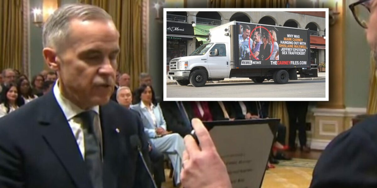‘You are a fascist’: Ottawa reacts to Ghislaine Maxwell message on Rebel News’ truck