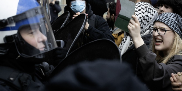 Anti-Israel protesters block access to McGill University buildings, disrupt classes