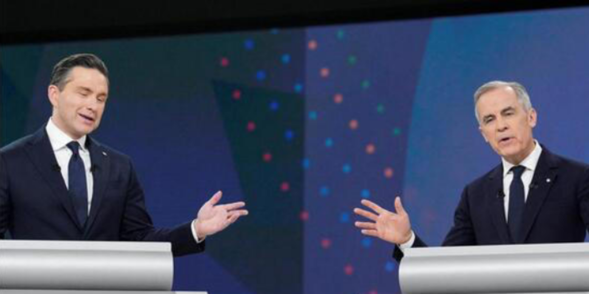 ‘You, sir, are not a change’: Party leaders target Carney in final election debate