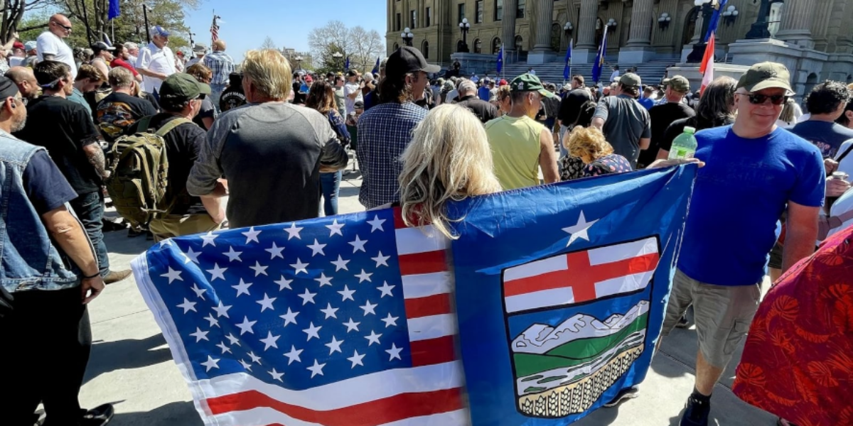 Albertans rally for separation, saying things won’t change under Confederation
