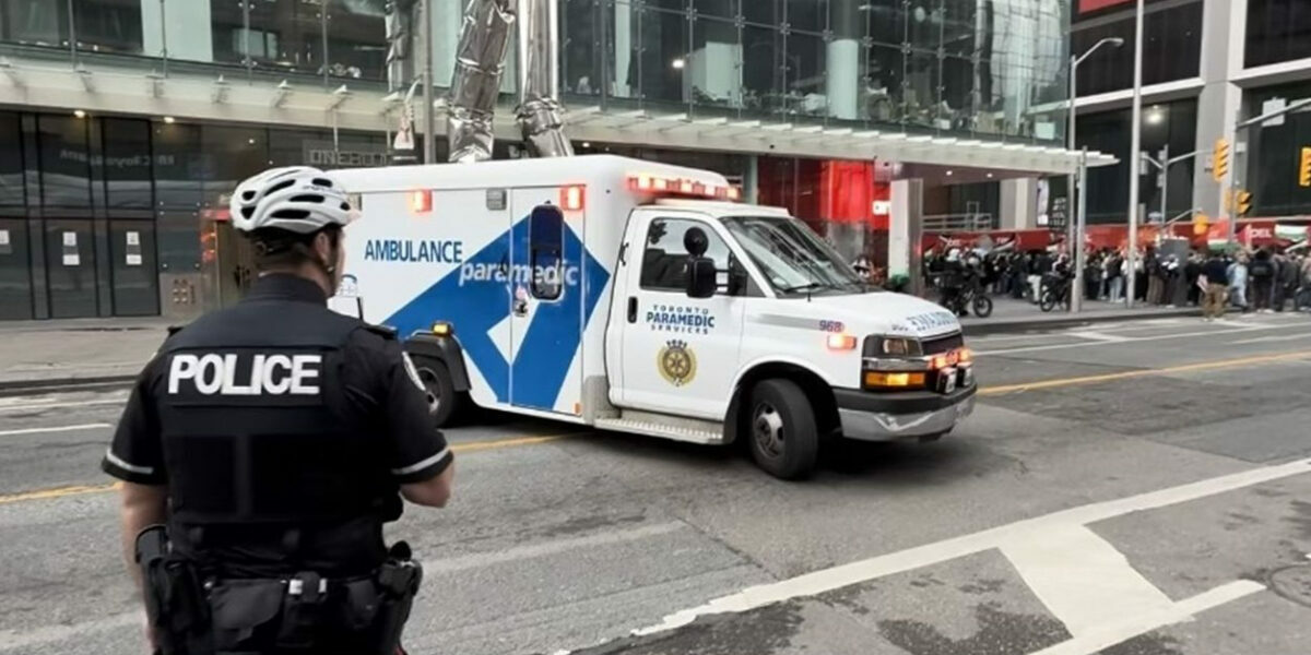 Ambulance rerouted as pro-Hamas rally blocks the road