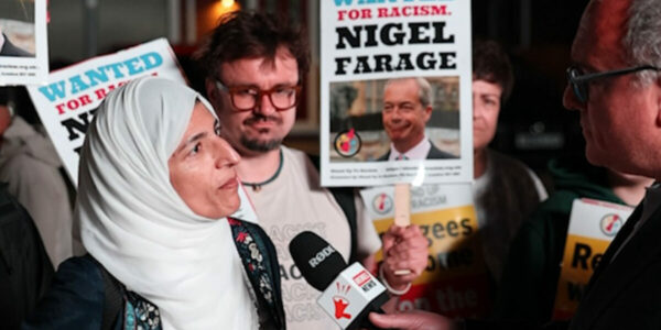 ‘Stand Up To Racism’ protesters claim Reform UK are racist Nazis