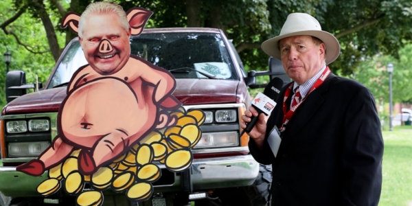 Far-left protesters occupy Queen’s Park lawn in opposition to mining project