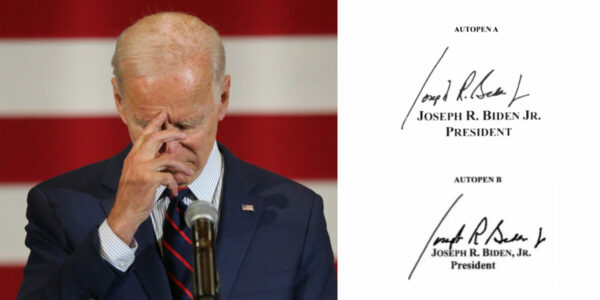 Autopen Bombshell: Biden’s Signatures Don’t Match – Multiple Different Signatures Found