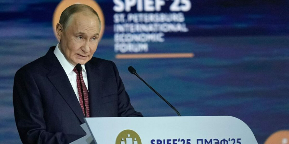 Putin tells national economic forum ‘all of Ukraine is ours’