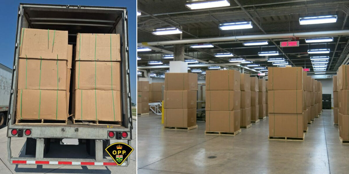 Police nab truck driver hauling contraband tobacco worth millions of dollars