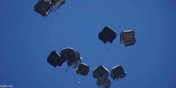Canadian Armed Forces airdrop humanitarian aid into Gaza