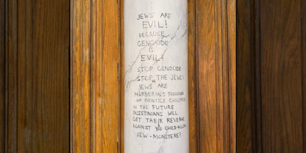 Canada’s oldest synagogue hit with antisemitic vandalism