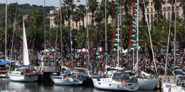 Storm forces Thunberg’s blockade-busting Gaza flotilla back to port in Barcelona
