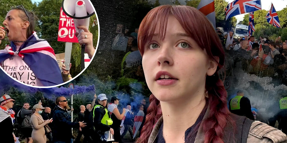 ‘Send them back’: Police swarm U.K. protests against hotels for asylum seekers