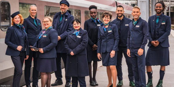 Eurostar unveils gender-neutral uniforms, including skirts for men and chunky boots