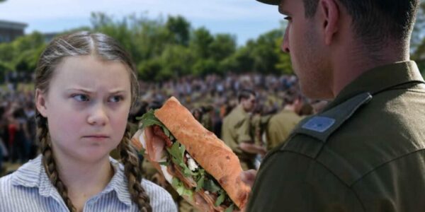 Cruel: IDF Forces Give Greta Thunberg Dry Sub Sandwich With No Mayo