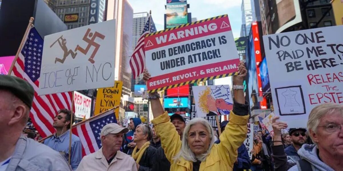 Millions join anti-Trump ‘No Kings’ protests across US