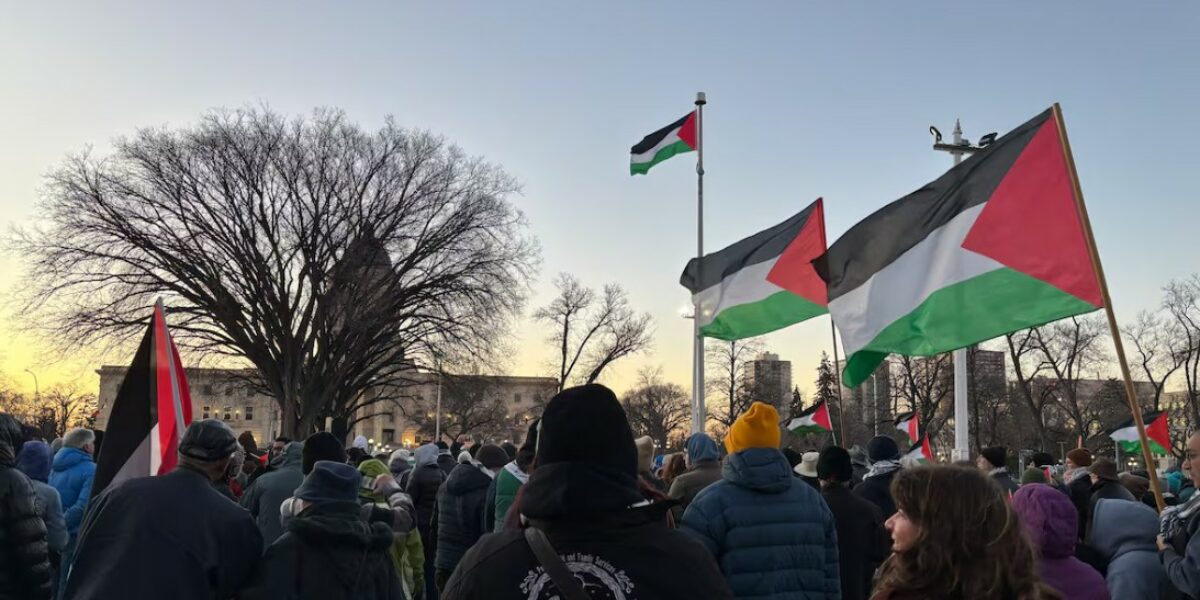 Emotional, proud day’ for Winnipeg’s Palestinian community as province raises flag for 1st time