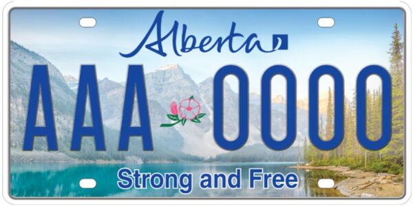 Alberta reveals winning design for new Strong and Free licence plate