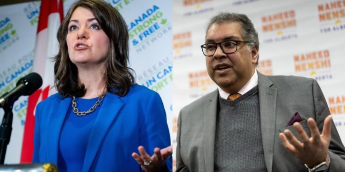 Danielle Smith blames former Calgary mayor Nenshi for city’s water woes