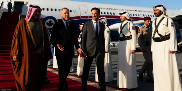 Canada talks trade with Qatar as Carney touches down in Doha